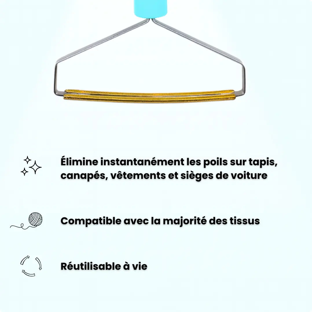 Attrape-Poils pour Tapis & Canapés - Pilcozy