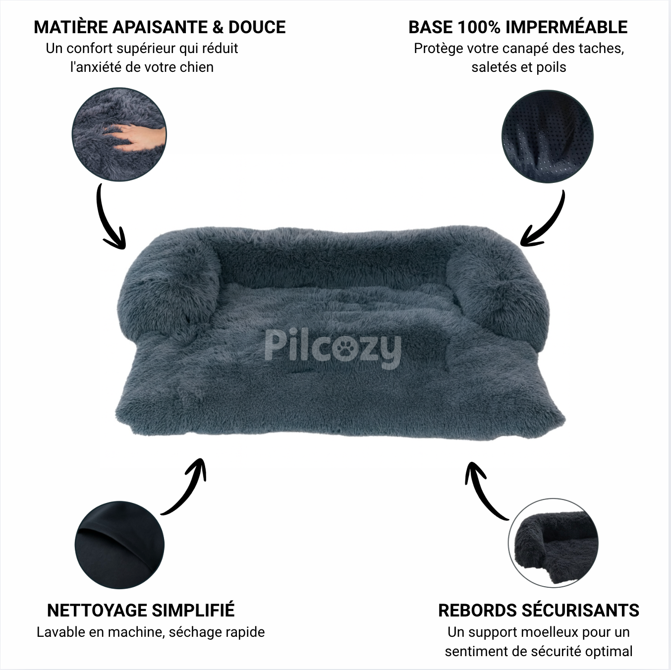 Protège-Canapé Apaisant Pilcozy™ Pilcozy