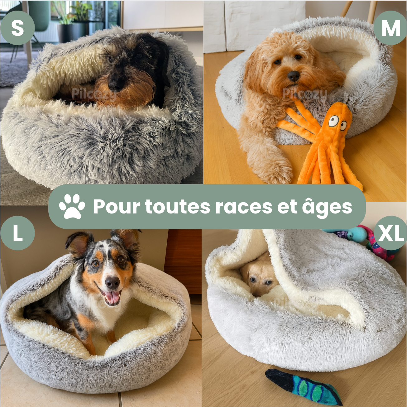 Lit Cocon Chien Pilcozy™️ Original Ma boutique